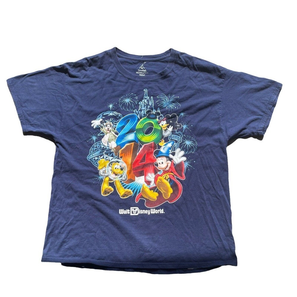 Hanes 2014 Disneyland Walt Disney‎ World Celebration Mens Sz XL T- Shirt